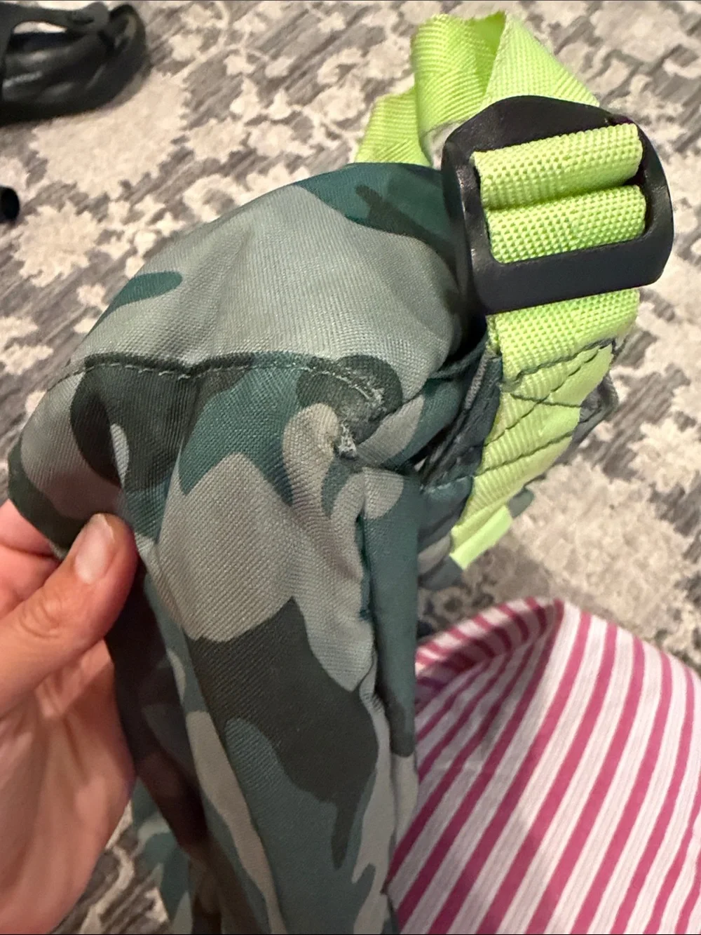 STATE x rockets of awesome kids Camo Backpack with Neon Yellow Front Panel